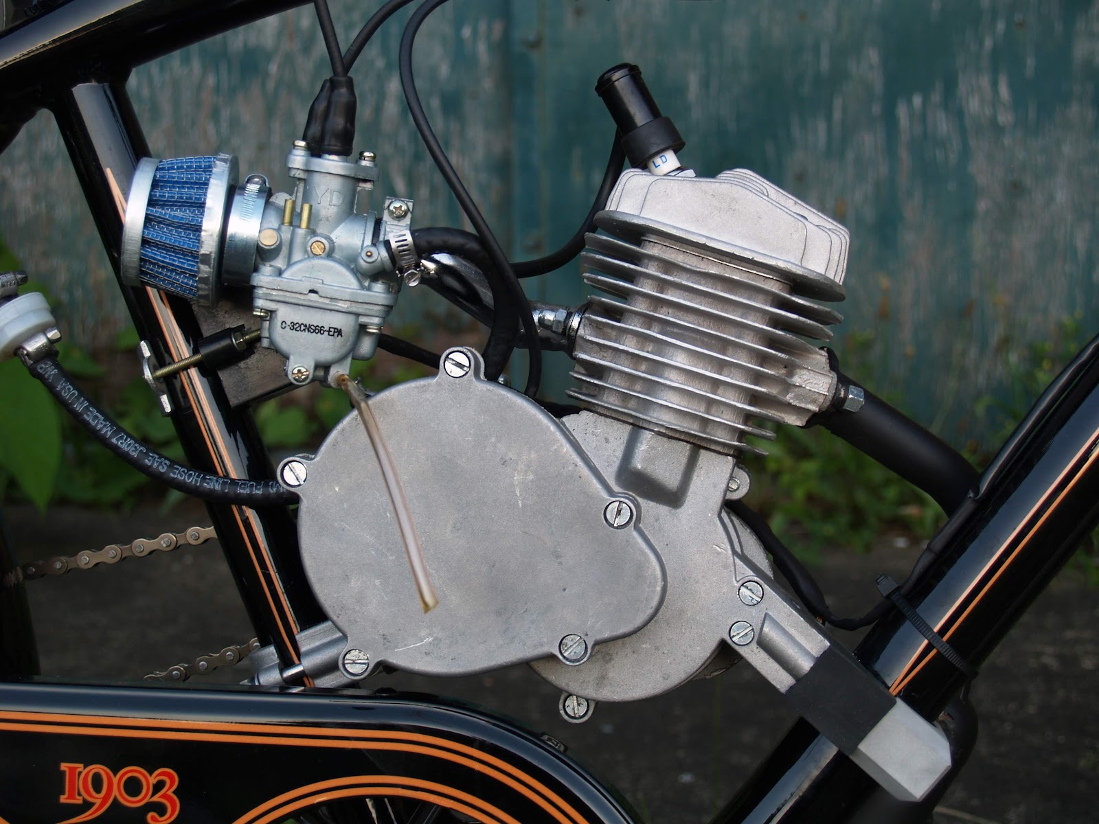 My Favorite Stripper Motorized Bicycle Mounting the Motor