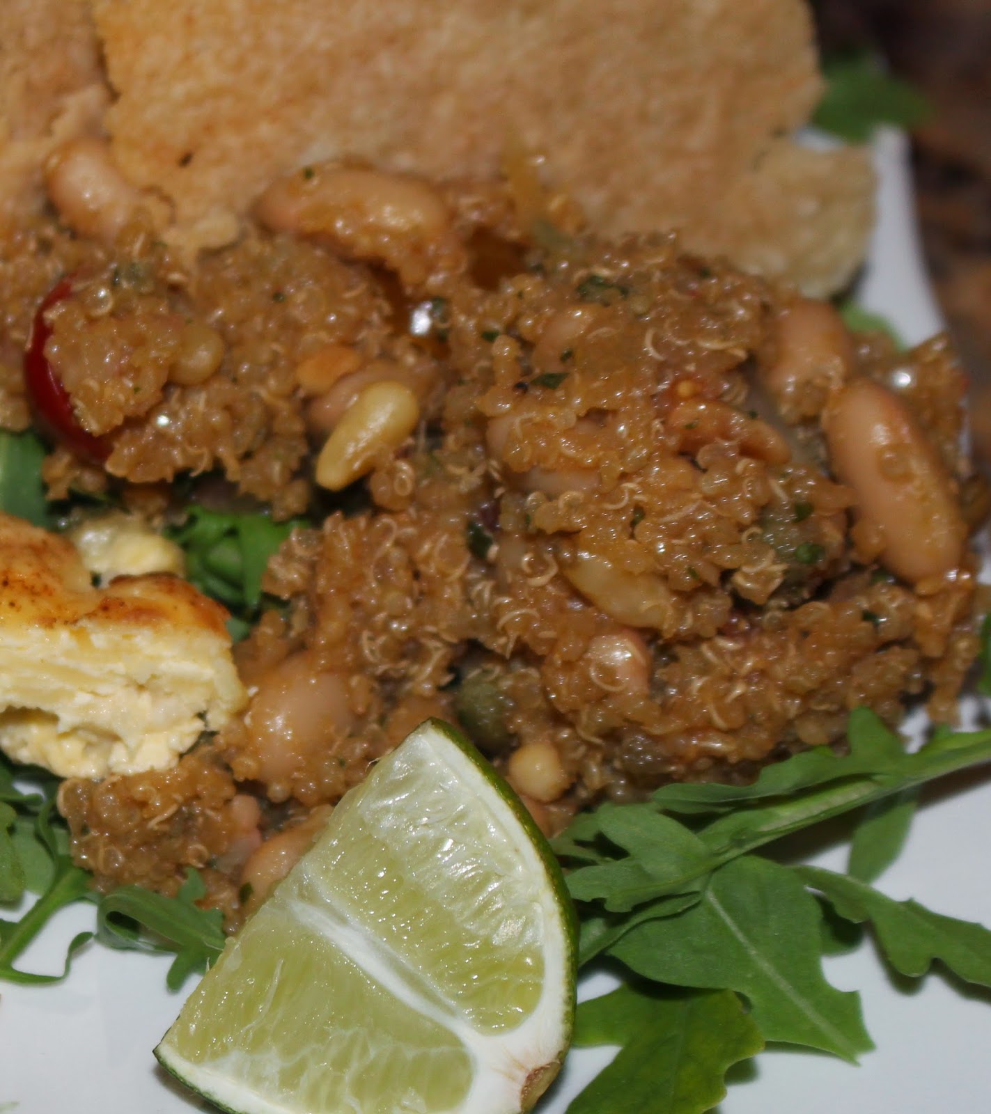 Winged Musings Quinoa, Cannellini Bean & Tomato Salad