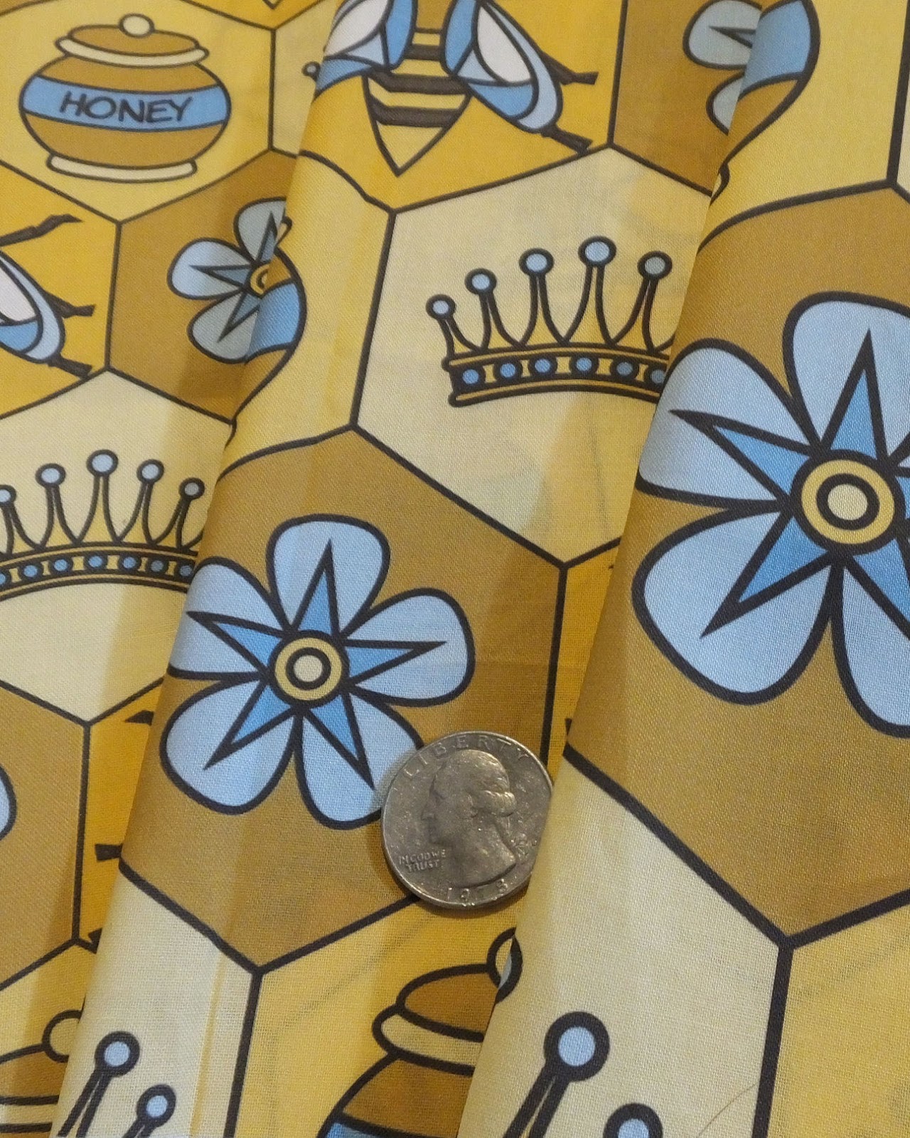 Bee fabric design