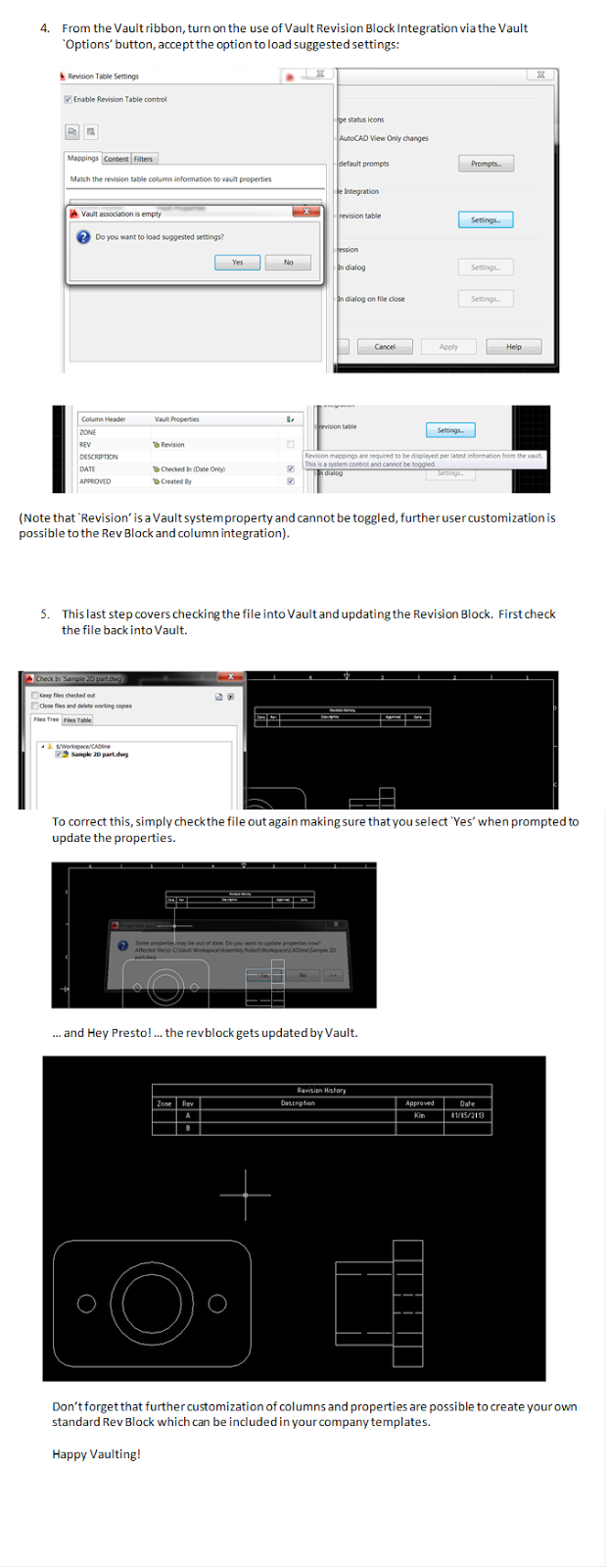 Vault 2014 Managing Vault Revision blocks for AutoCAD Cadline Community