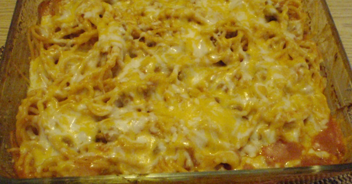 Craving Haven Baked Spaghetti with Cream of Mushroom