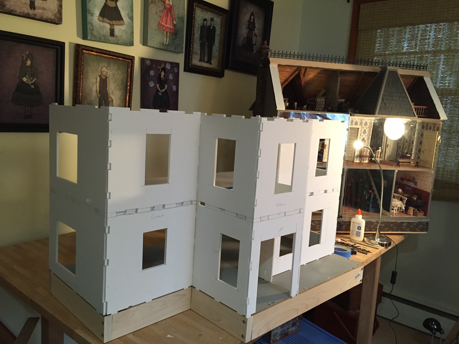 Building a dollhouse using foam board The Kinfeld