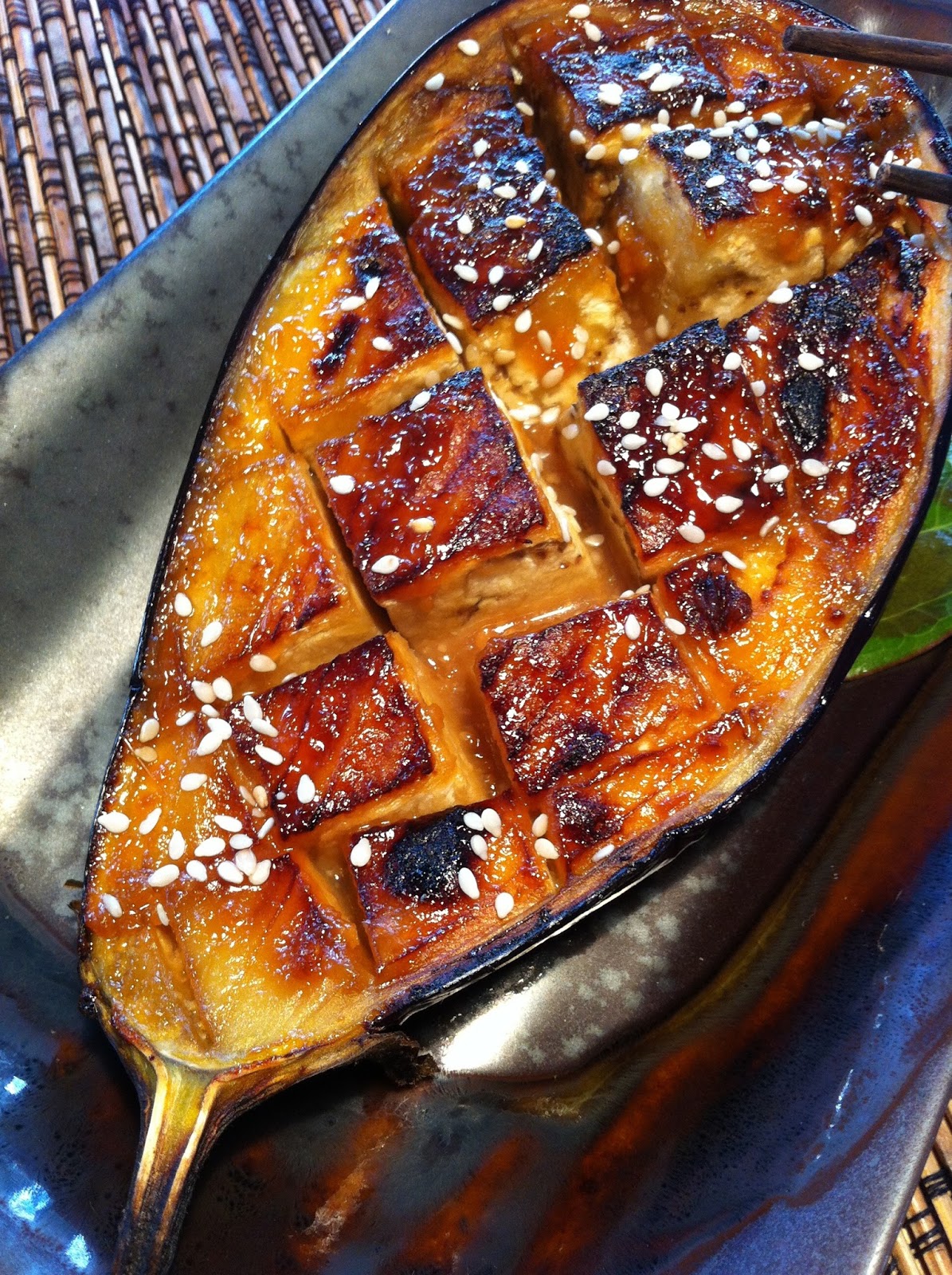 incredibly fed blog Nasu Dengaku (Miso Aubergine)