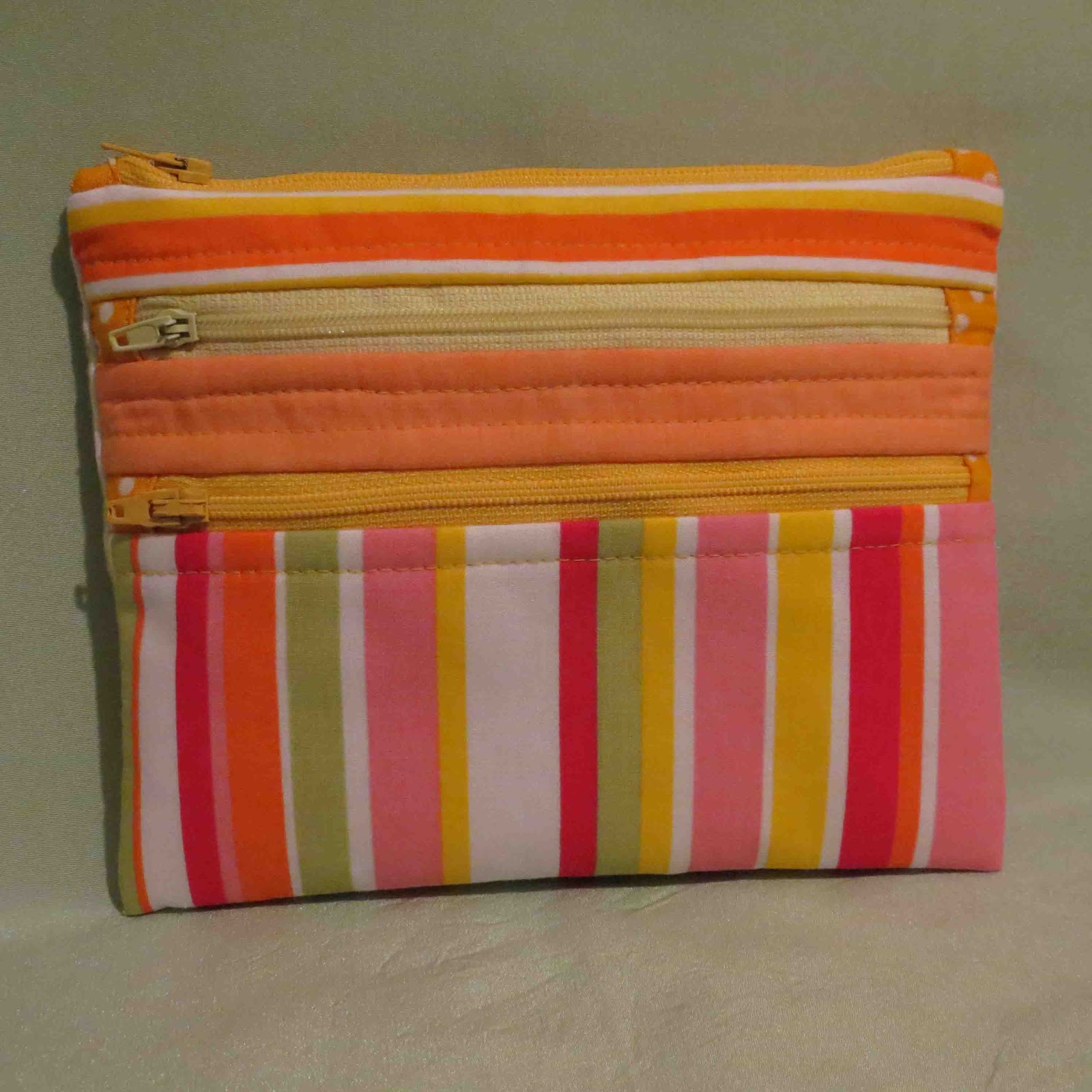 Mia's Creations My 2nd Triple Zip Pouch