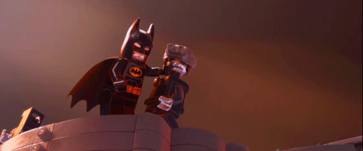 Animated gif of Lego Batman going "UGHHHHHHHHHHH" as his Lego head spins around