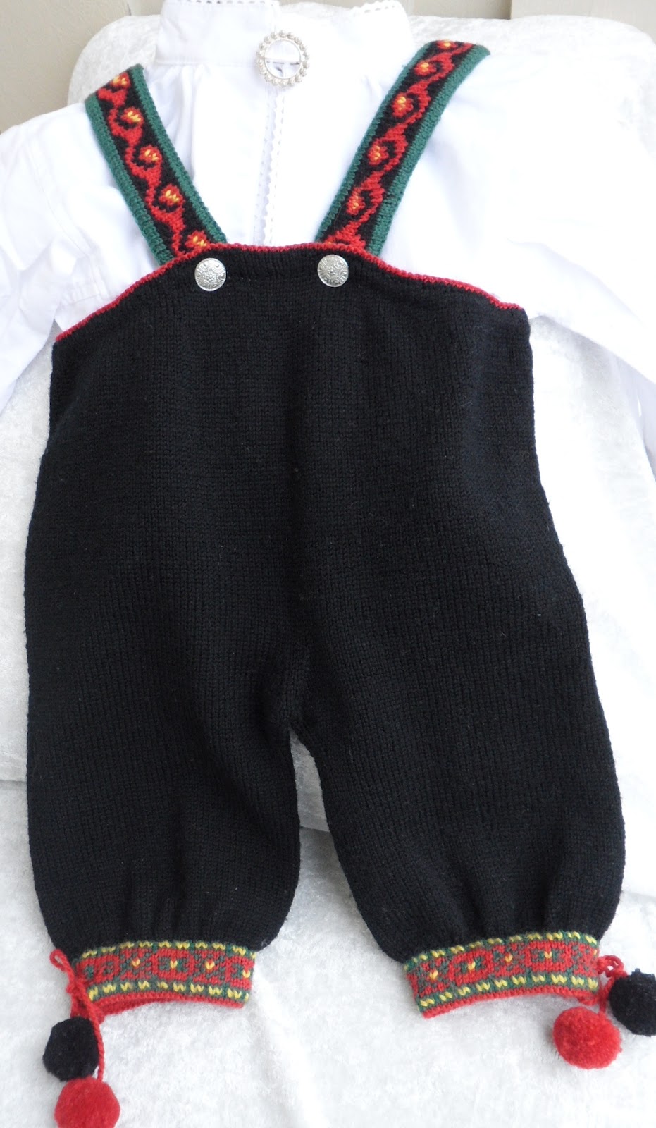 Knitted Telemark Bunad For Baby