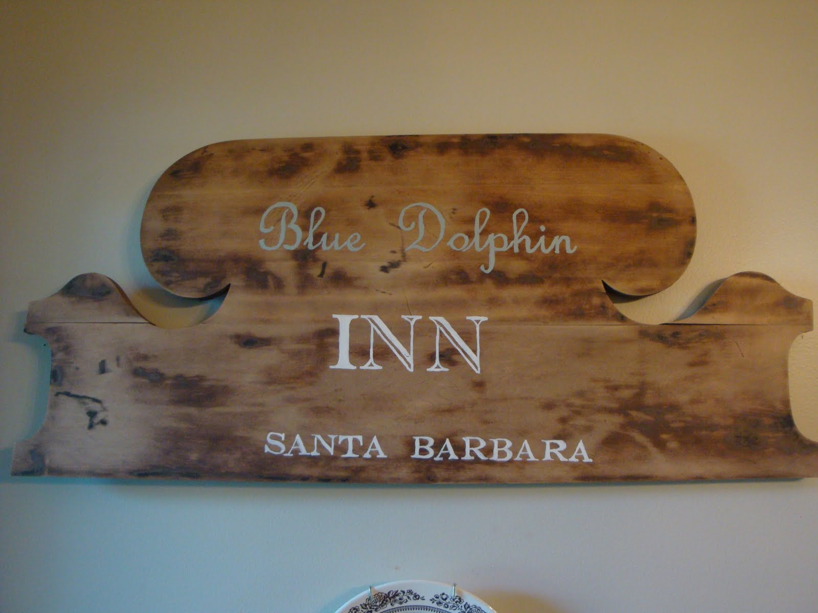 A Little Piece of Heaven Vintage Headboard Sign