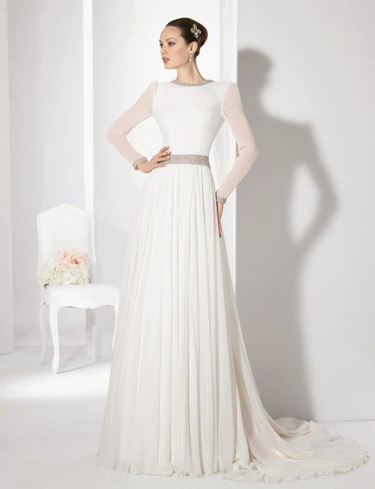 10 vestidos de novia de manga larga 2015