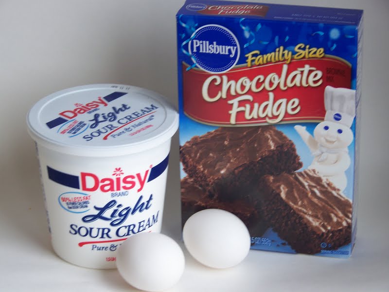 Kitchen Simmer Sour Cream Marbled Brownies