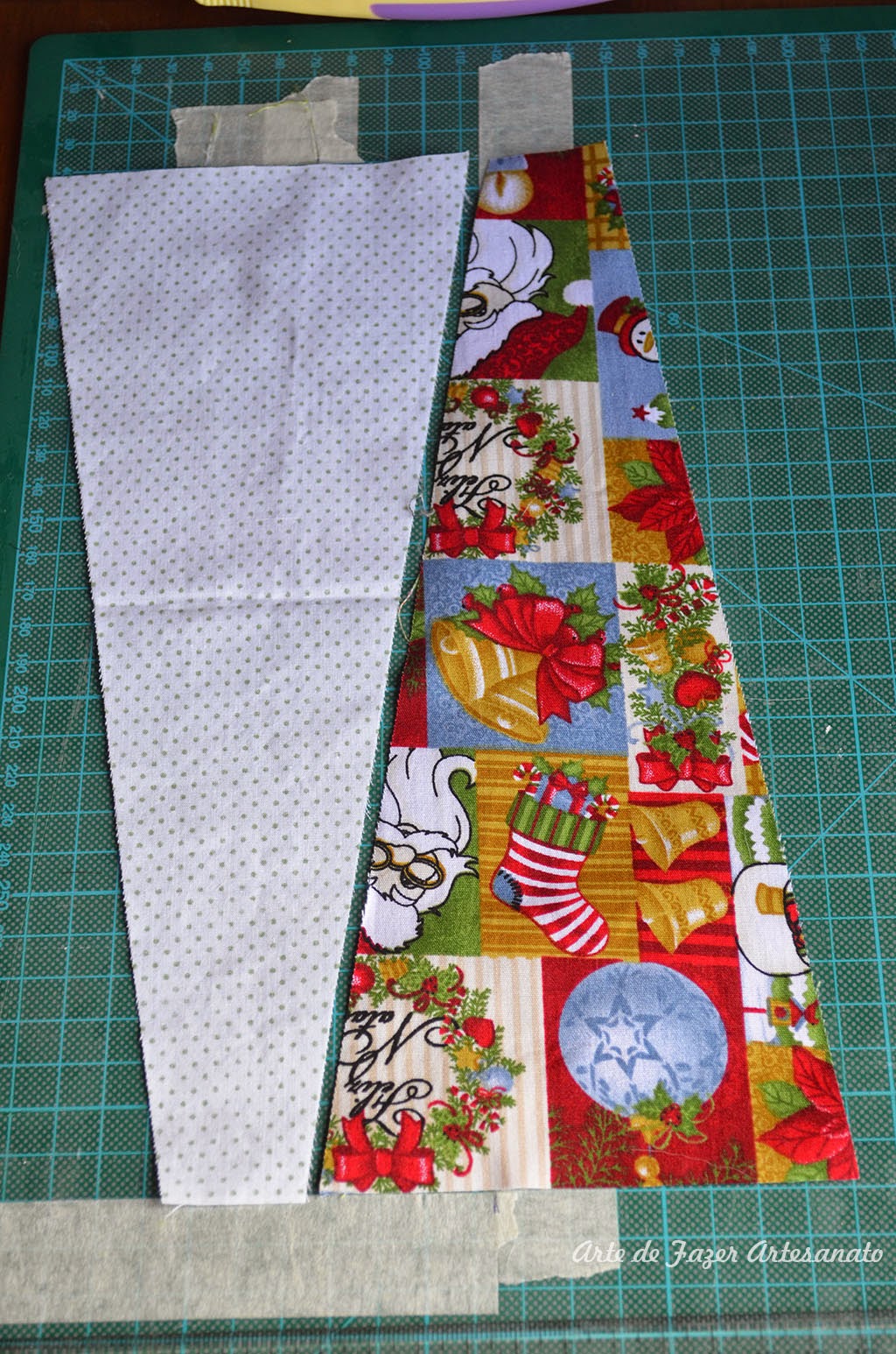 Saia para árvore de natal em patchwork | aproveitamento de tecido Saia para árvore de natal em patchwork | aproveitamento de tecido