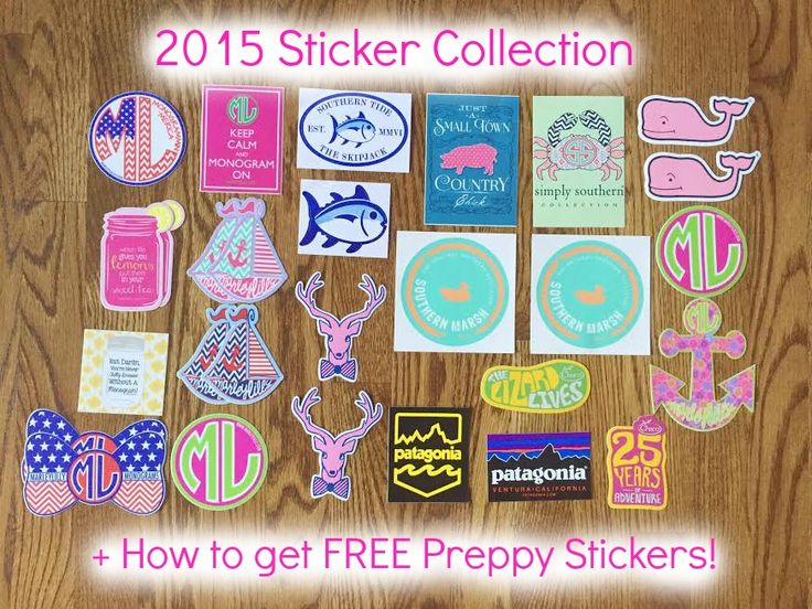 Michaela's Corner: Sticker Collection + How to Get Free Preppy Stickers