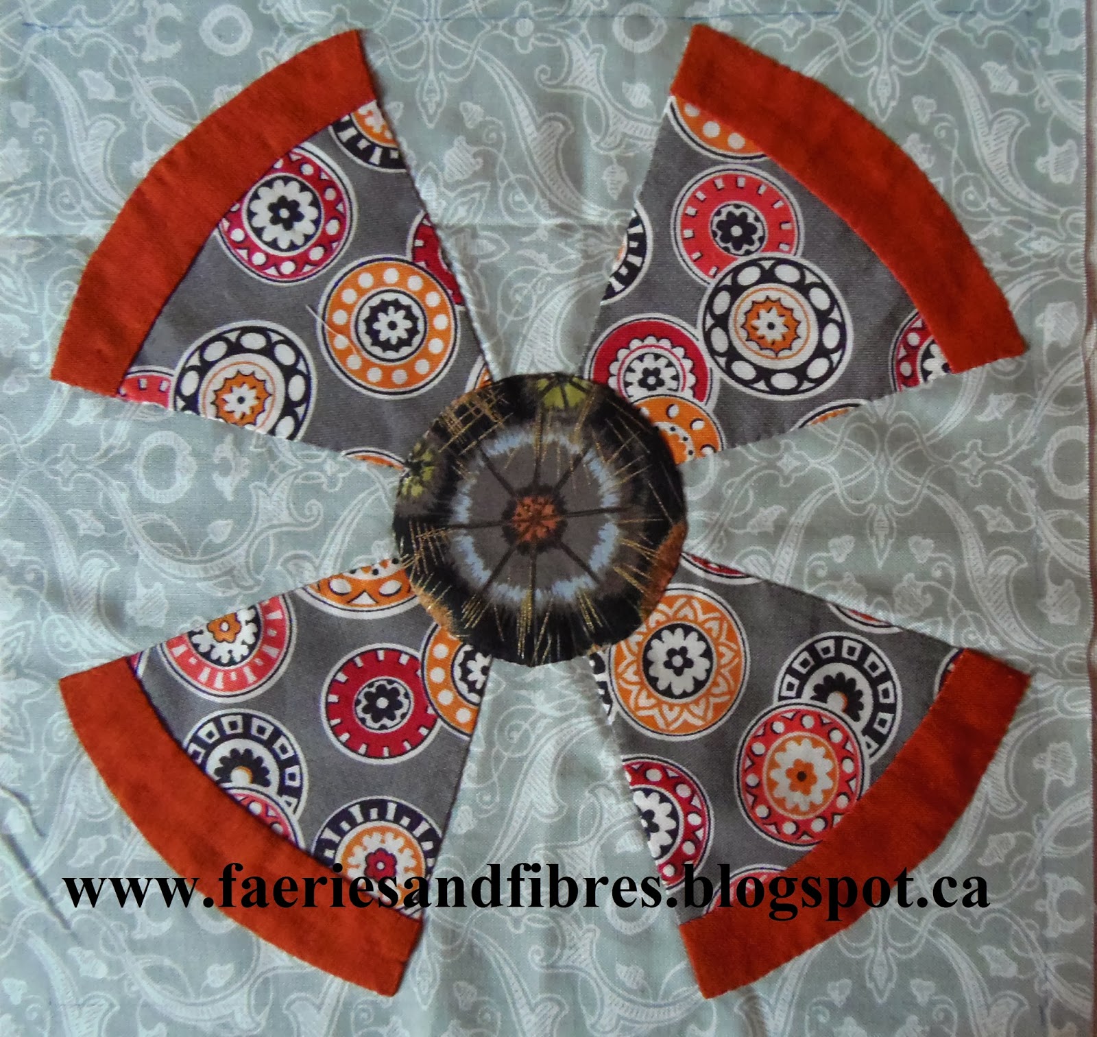 Faeries and Fibres Sewing the diamonds together