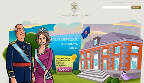 monarchico Sito reale di Spagna per i bambini