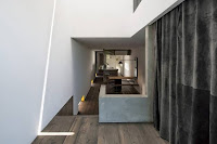 Shiga Narrow Urban Promenade House Design With Concrete Walls And Upper Bridge Shiga Narrow Urban Promenade House Design With Concrete Walls And Upper Bridge