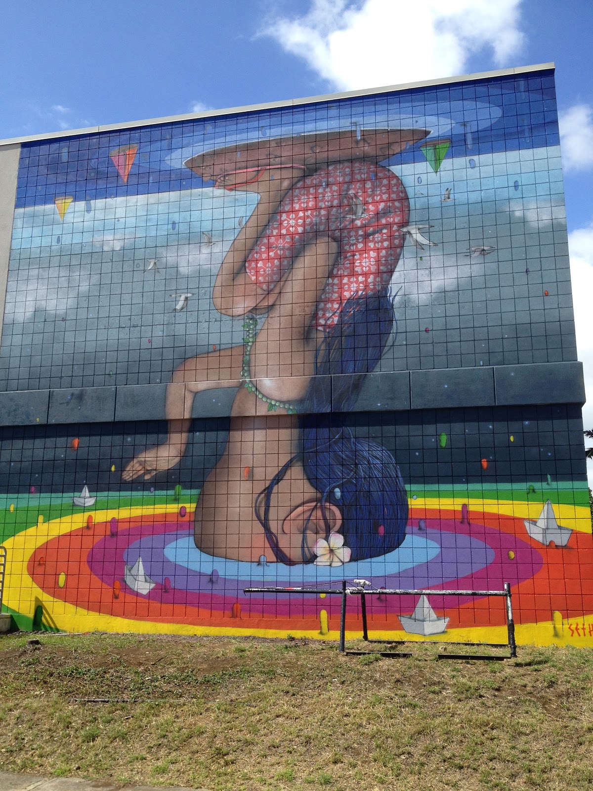 Aerohaveno Street Art of Honolulu, Hawaii, USA