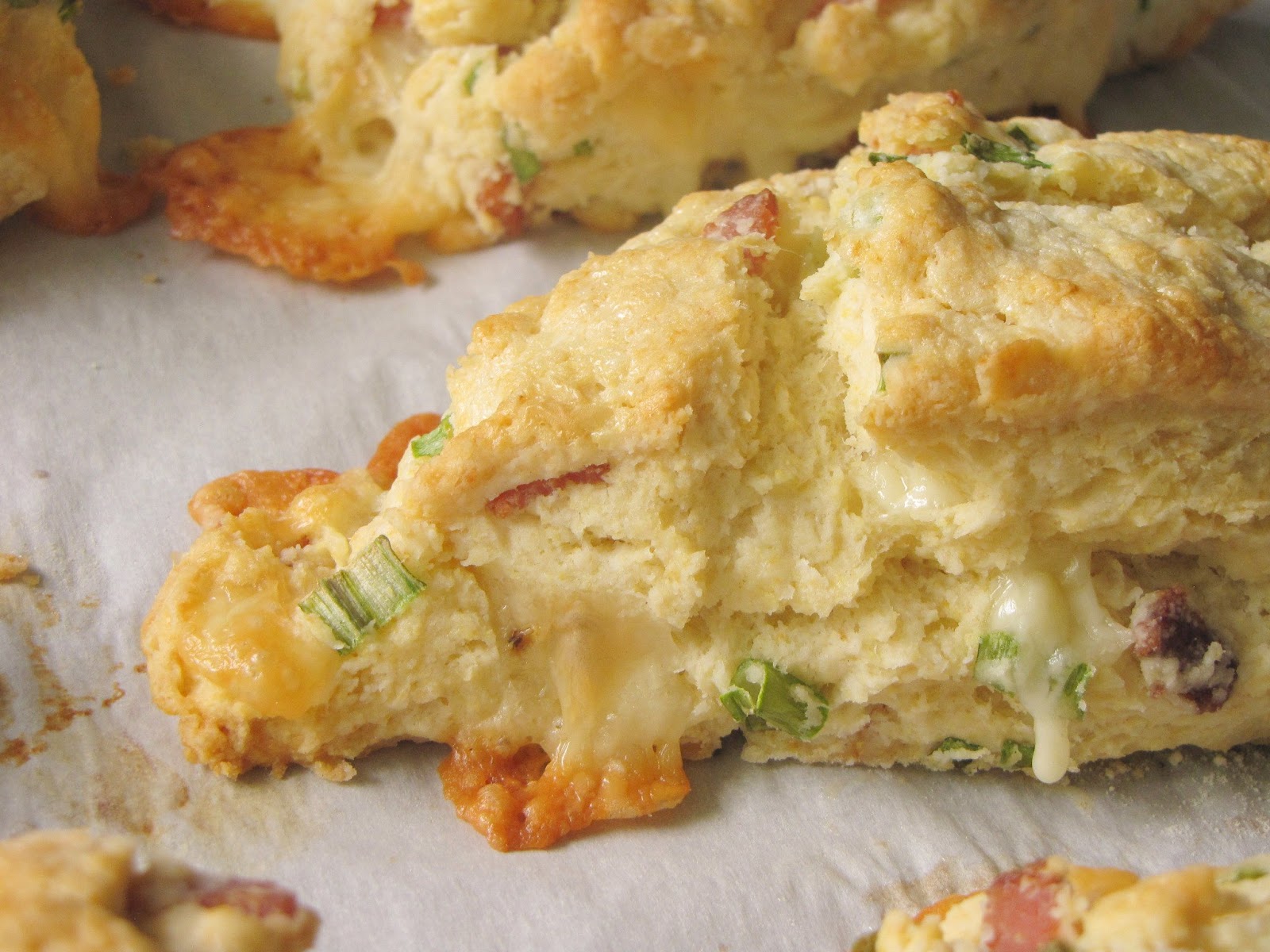 The Redd Party Bacon, Pepper Jack, and Green Onion Biscuits