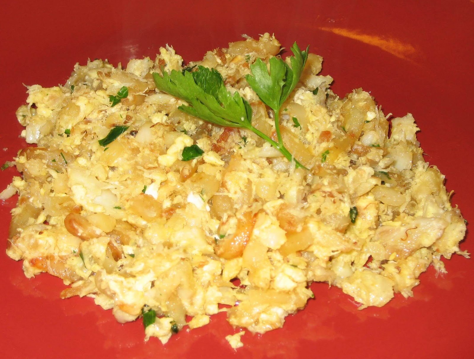 SALADA DE BACALHAU DESFIADO Receitas do Rogério Monteiro Paes