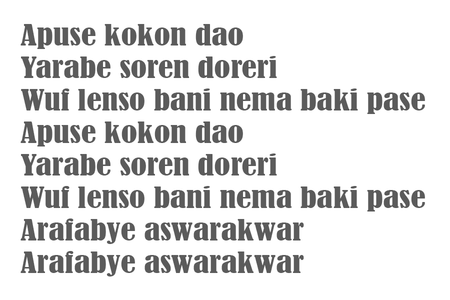 Lagu apuse dan yamko rambe yamko berasal dari daerah