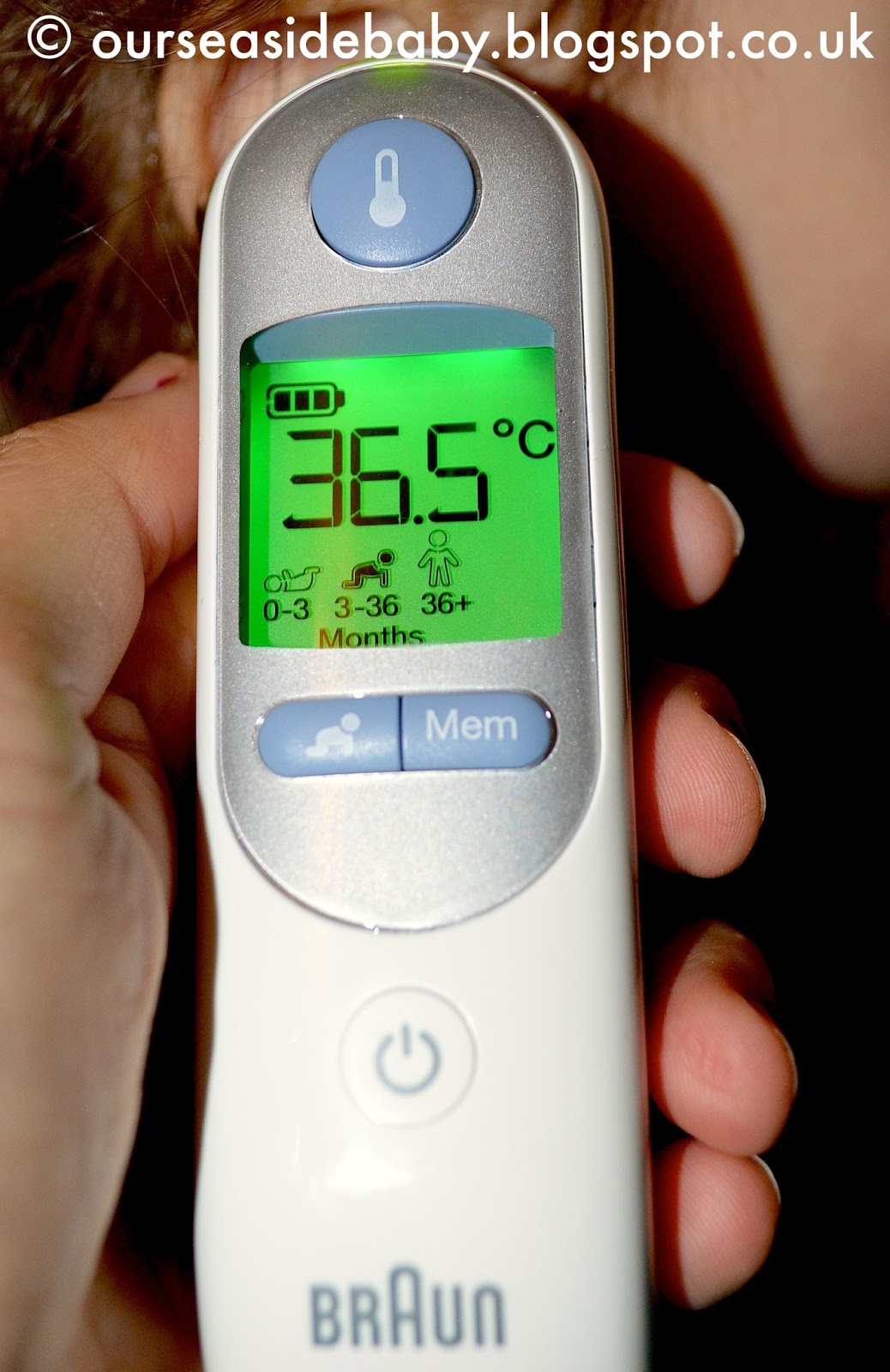 Braun thermometer review & giveaway OUR SEASIDE BABY