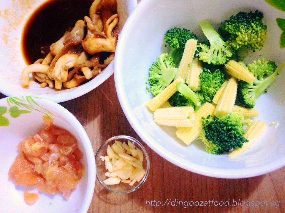 Miki's Food Archives Stir Fry Vegetables & Chicken with Hoisin Sauce