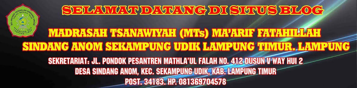 MTs MA'ARIF FATAHILLAH SINDANG ANOM