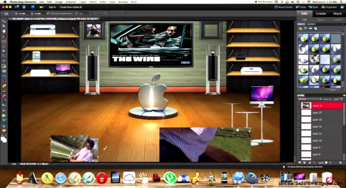 How to make your own custom 3D desktop background using photo shop How to make your own custom 3D desktop background using photo shop