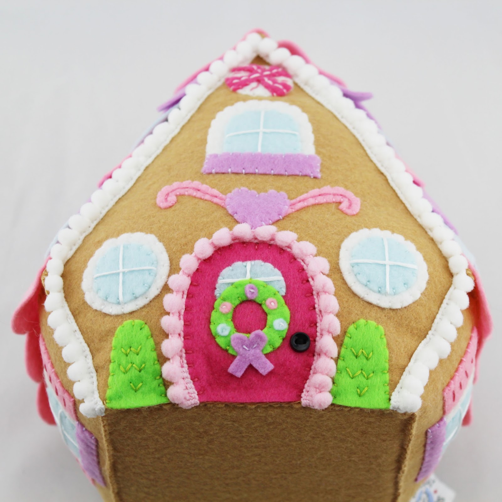 The Sassy Pack Rat Felt Gingerbread House Finished