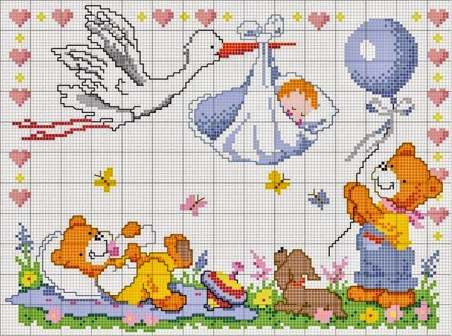 Schemi Punto Croce Per Bambini Grande raccolta di Schemi e grafici per Punto croce free: Free patterns