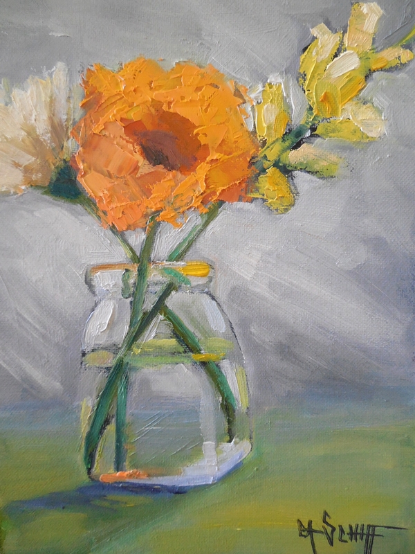 Contemporary Artists of Florida Daily Painting, Small Oil Painting