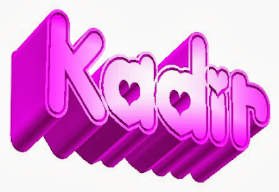 3D Name Kadir