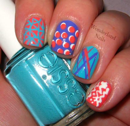 Wonderland Nails: 80's Inspired Nail Art