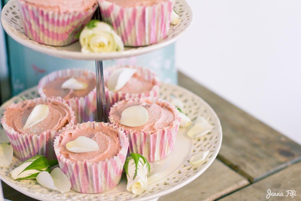 My favourite easy recipe to create chic rose petal cupcakes! Jenna Fifi