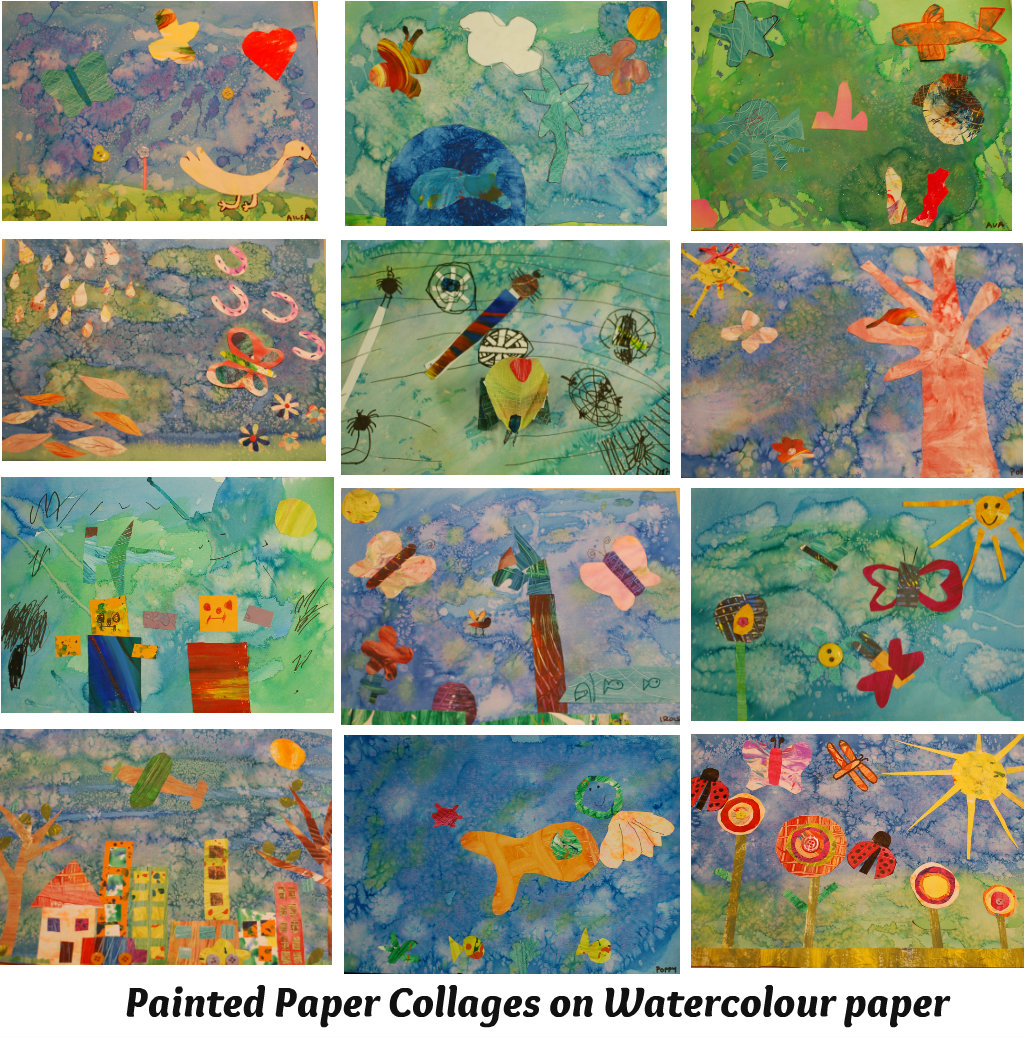 paper collage art paper collage art