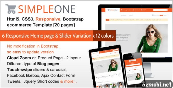 SIMPLEONE - Html5 Responsive ecommerce Template