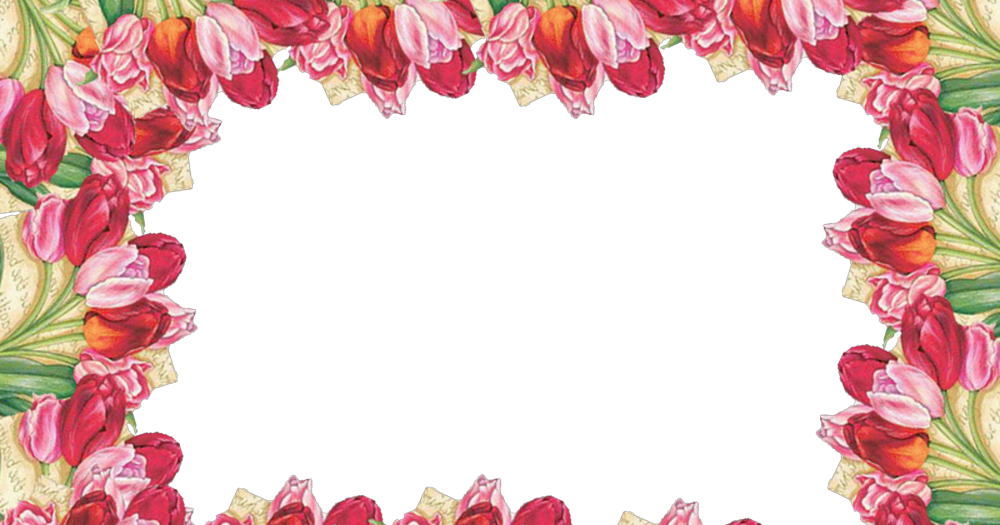 5 Marcos de Flores PNG Distintos diseños. ~ Marcos Gratis para Fotografías.