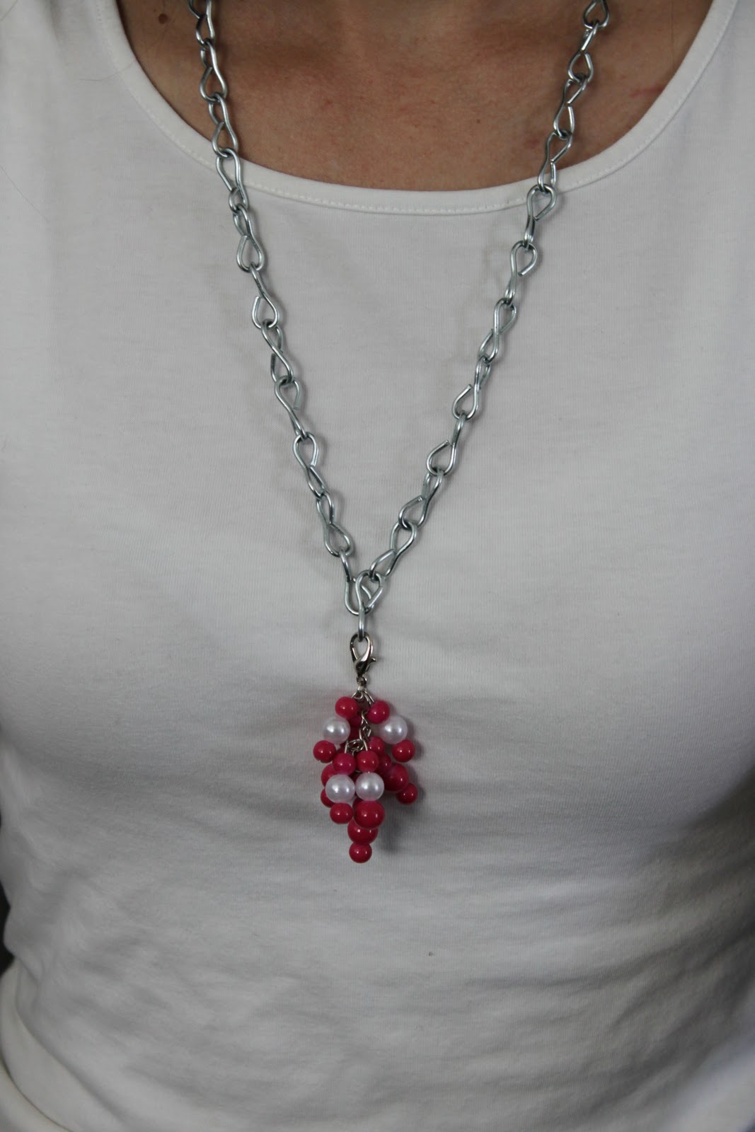 KP Designs Casual Chain Necklace with Charm Attachments.