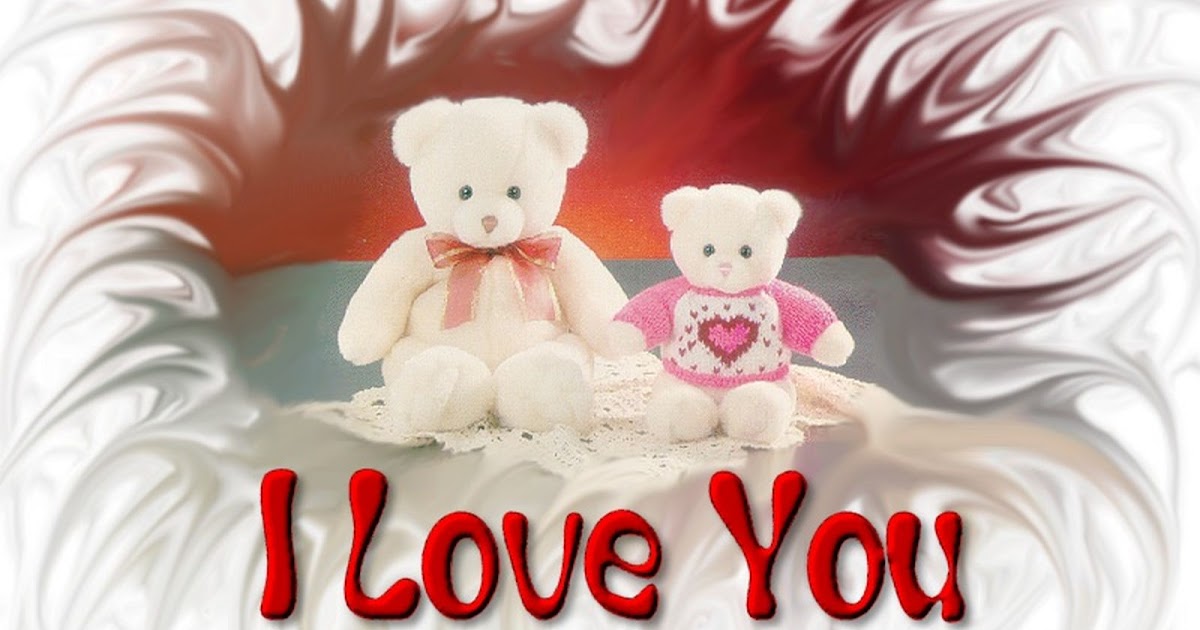 I Love You with Baby Teddy Bear Picture