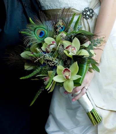 Bella Vista Flower Merchants Blog A Peacock Feather Wedding Theme