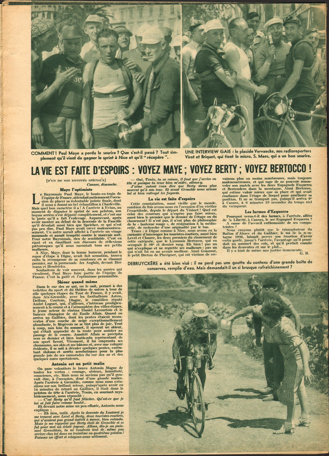 Cycling Passions 30st Tour de France 1936
