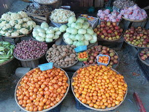 Inside Tamu market in Myanmar.