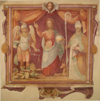 Montalcino, Cristo benedicente con San Michele Arcangelo e Santo Vescovo