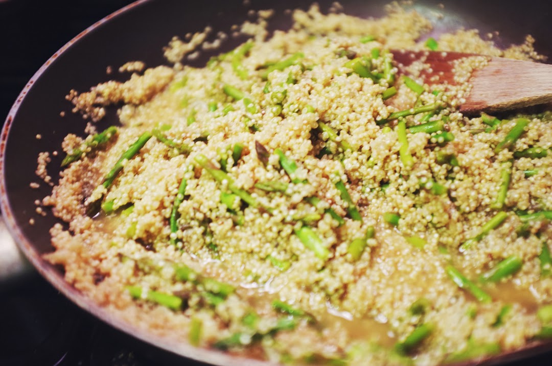 Timony Siobhan Quinoa Risotto with White Wine, Asparagus and Goat