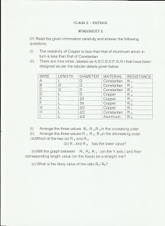 Worksheets Physics | 10TH F