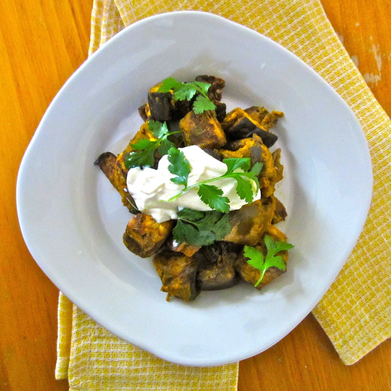 IndianStyle Curried Eggplant in the Slow Cooker Veggie Wonder