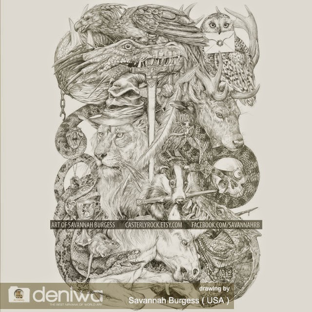 COMPLICATED ANIMALS PENCIL DRAWING Art Gallery