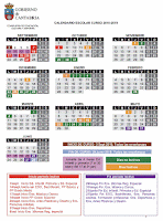 Calendario escolar 2018/19