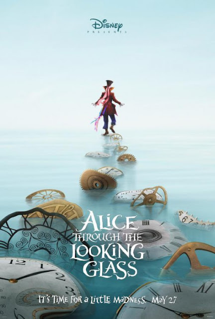 Alice no País das Maravilhas: Através do Espelho (Alice Through the Looking Glass) acaba de ganhar 2 teaser posteres
