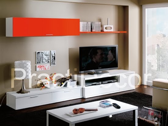 Ideas de modelos de amoblamientos modulares para sala tv audio