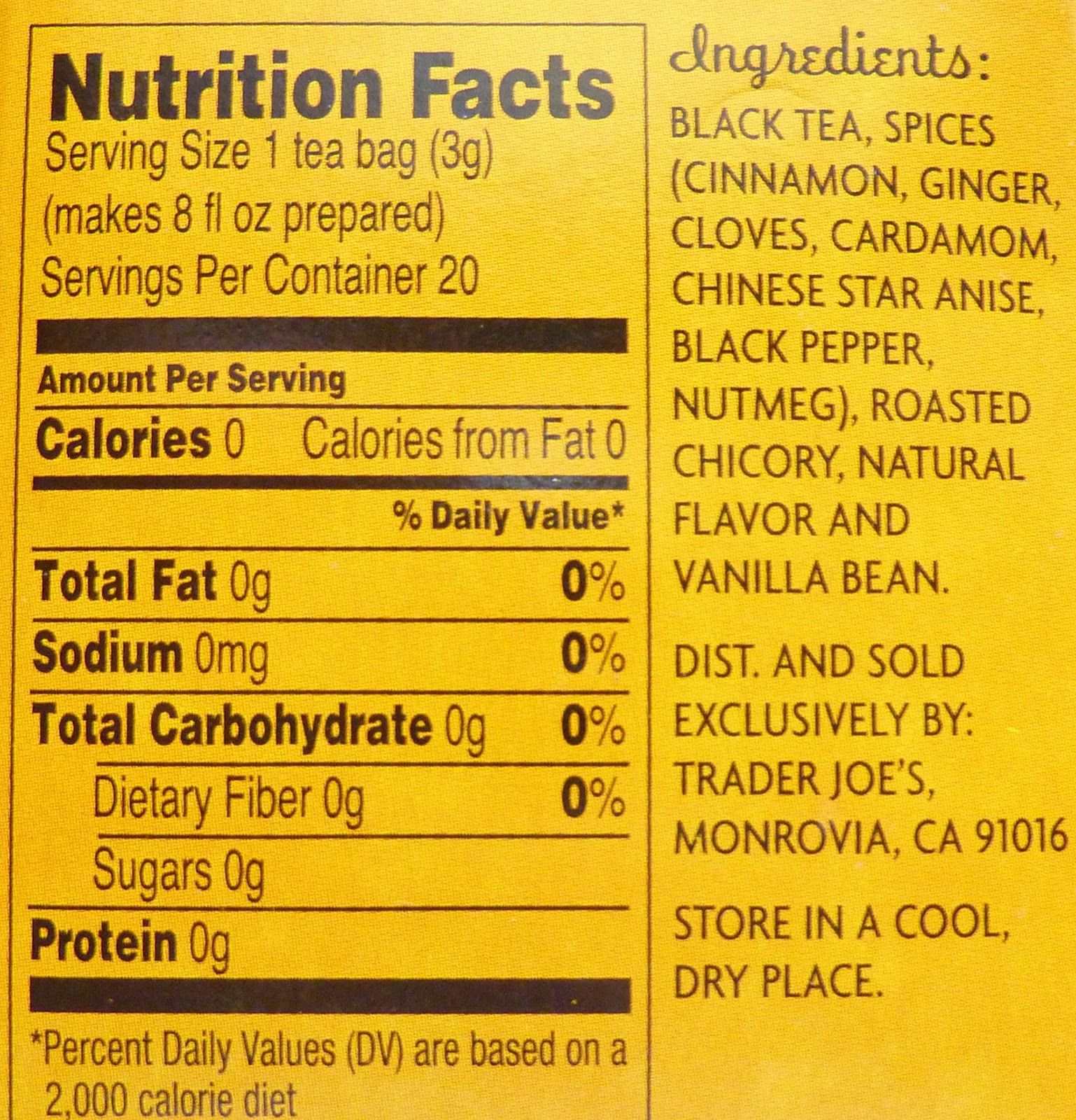 What's Good at Trader Joe's? Trader Joe's Spiced Chai