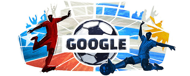 Copa América 2015 - Quarterfinals #1 - Chile v Uruguay: Google Doodle Copa América 2015 - Quarterfinals #1 - Chile v Uruguay: Google Doodle